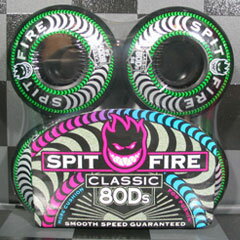 SKATE BOARD WHEEL【SPIT FIRE】80D's 58mm BLACK【スケートボード ウィール】【スピットファイア】715005