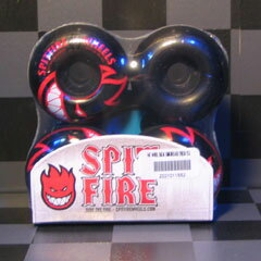 SKATE BOARD WHEEL【SPIT FIRE】BIG HEAD RED52mm BLACK【スケートボード ウィール】【スピットファイア】715005