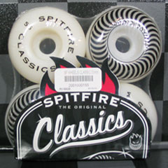 SKATE BOARD WHEEL【SPIT FIRE】CLASSICS 55mm WHITE【スケートボード ウィール】【スピットファイア 日本正規品】