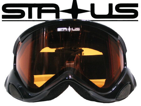 STATUSDEEP BLACK ORANGE AY【ステータス ブラック】【スノーボード ゴーグル】【...