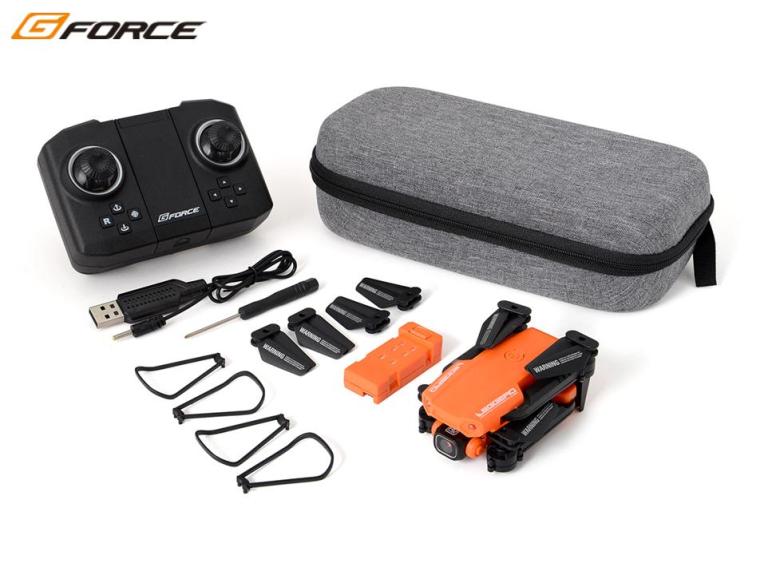 !【G-FORCE /ジーフォース】 GB181 Leggero (Orange) （レジェーロ オレンジ） 4K/2Kカメラ搭載 超小型フォルダブルドローン