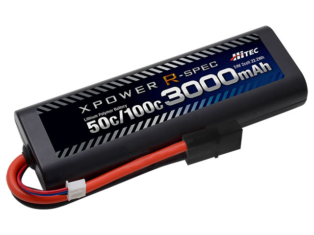 XPR3000-RT-B  XPOWER R-SPEC Li-Po 7.4V 3000mAh 50C/100C タミヤタイプコネクター