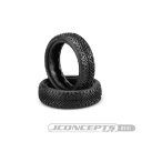 3181-010 【JCONCEPTS/ジェイコンセプト】 PIN SWAG - 2wd スリムフロントタイヤ ピンクコンパウンド(ミディアムソフト)