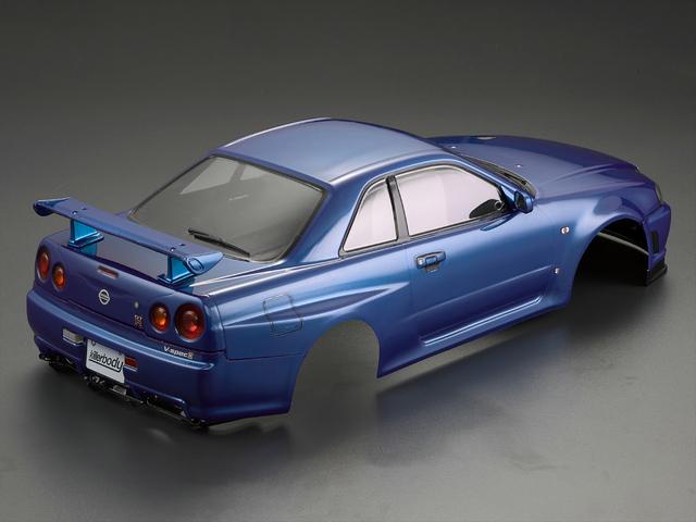 48716 【Killer Body/キラーボディ】 1/10 NISSAN SKYLINE (BNR34) メタリックブル...
