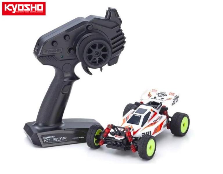 京商 ラジコンカー ！【KYOSHO/京商】 32095W 電動RC ミニッツバギー ターボオプティマミッドスペシャル ホワイト レディセット （完成品） ≪ラジコン≫