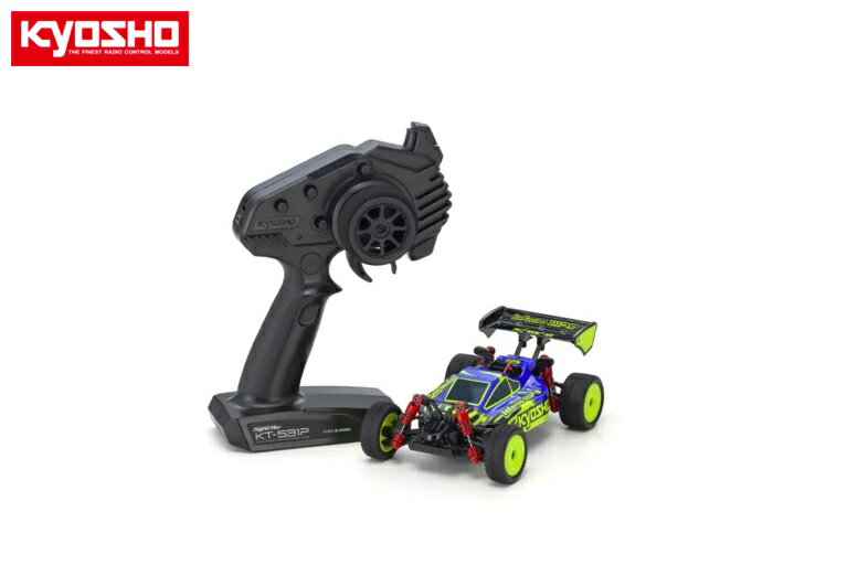 ！【KYOSHO/京商】 32093BLY 電動RC ミニッツバギー インファーノ MP9 TKI ブルー/イエロー レディセット （完成品） ≪ラジコン≫