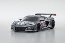 MZP244GMW 【KYOSHO/京商】 ASC MR04W-MM シボレー コルベット C8.Rガンメタル/ホワイト ボディセット