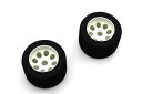 EFTH005W 【KYOSHO/京商】 リヤタイヤL25゜ 接着整形済(2入/ファントム EP-4WD)