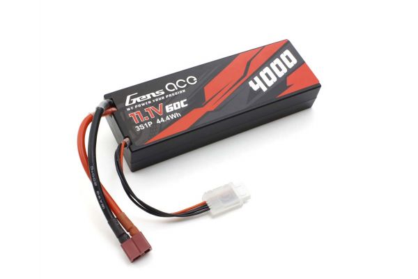 GAB4302 【Gens ace/KYOSHO】 ジェンズエース/京商 Gens ace LiPo 4000 ストレートパック (60C/11.1V) Li-Poバッテリー