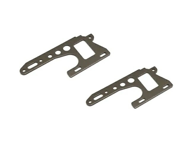 OT214GM 【KYOSHO/京商】 フロントサイドプレート (ガンメタル/オプティマ)