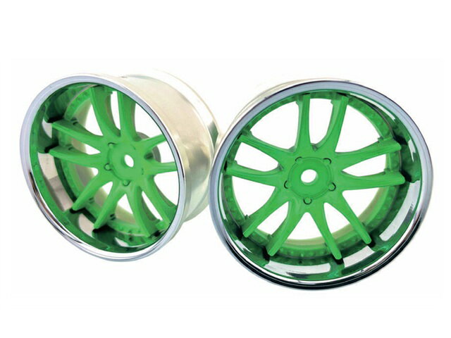 LW-0606CNG 【Label / レイベル】 WORK EMOTION CR3P WHEEL STANDARD RIM off6 Chrome Neon Green