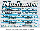 MR-D20 【Muchmore Racing/マッチモア レーシング】 Muchmore Racing ロゴデカール：ブルー