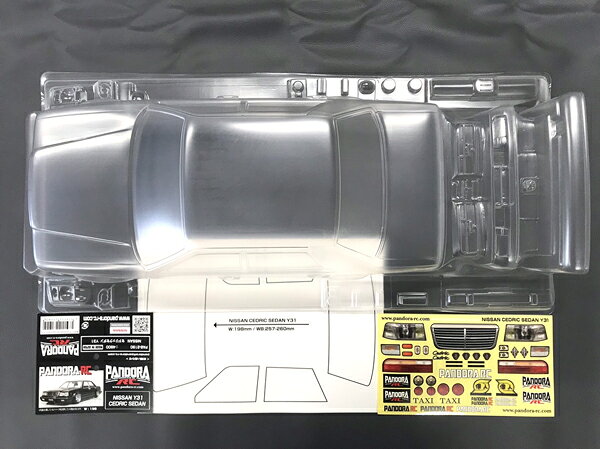 株式会社エンジェルスジャパンのPAB-3190 【PANDRA RC/パンドラ RC】NISSAN セドリック セダン(CEDRIC SEDAN) Y31 ボディセット｜アングル2