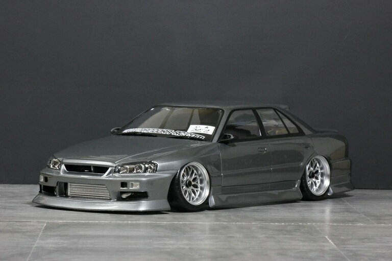 z*7様 ラジコン　ボディ完成品　スカイラインGT Ｒ34 ロケットバニー　タミ タミヤ XBシリーズ 1/10RC XB ニスモ R34 GT-R Zチューン | タミヤ