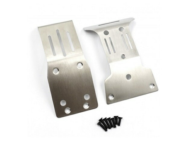 XS-TA29215SV 【XTRA SPEED】 スチールスキッドプレート前後セット(DT-04用)