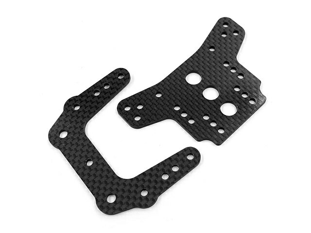 XS-TA29093 【XTRA SPEED】 スーパーアスチュート F/Rカーボンダンパーステーセット