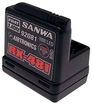 107A41251A 【SANWA/サンワ/三和電子機器】 RX-481 2.4GHz 4ch FHSS4/FHSS3 アンテナ内蔵型受信機のサムネイル