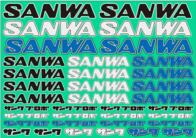 107A90538A 【SANWA/サンワ/三和電子機器】 SANWAデカール II　カラー