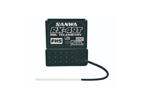 107A41431A 【SANWA/サンワ/三和電子機器】 RX-49T 2.4GHz 2.4GHz FHSS5U/FHSS5 受信機