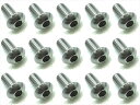 NSR-306 【SQUARE/スクエア】 3×6 ステンレスヘックスボタンビス(15本入)