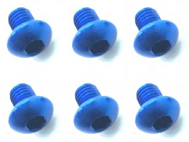 NAX-304BY 【SQUARE/スクエア】 3x4ヘックスボタンビス(濃ブルー/6本入)