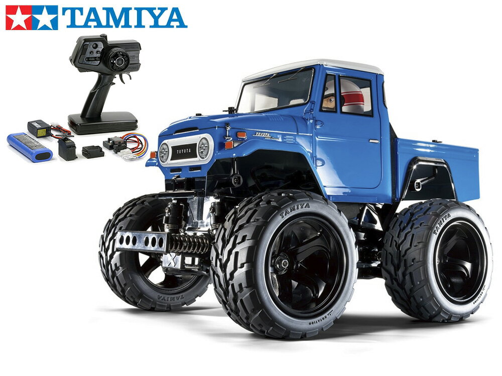 ！【TAMIYA/タミヤ】 58589 1/10 電動RC トヨタ ランドクルーザー 40 ピックアップ（GF-01シャーシ） 組立キット 45053 NEWファインスペック電動RCドライブセット チャンプオリジナル：フルボールベアリング （未組立） ≪ラジコン≫