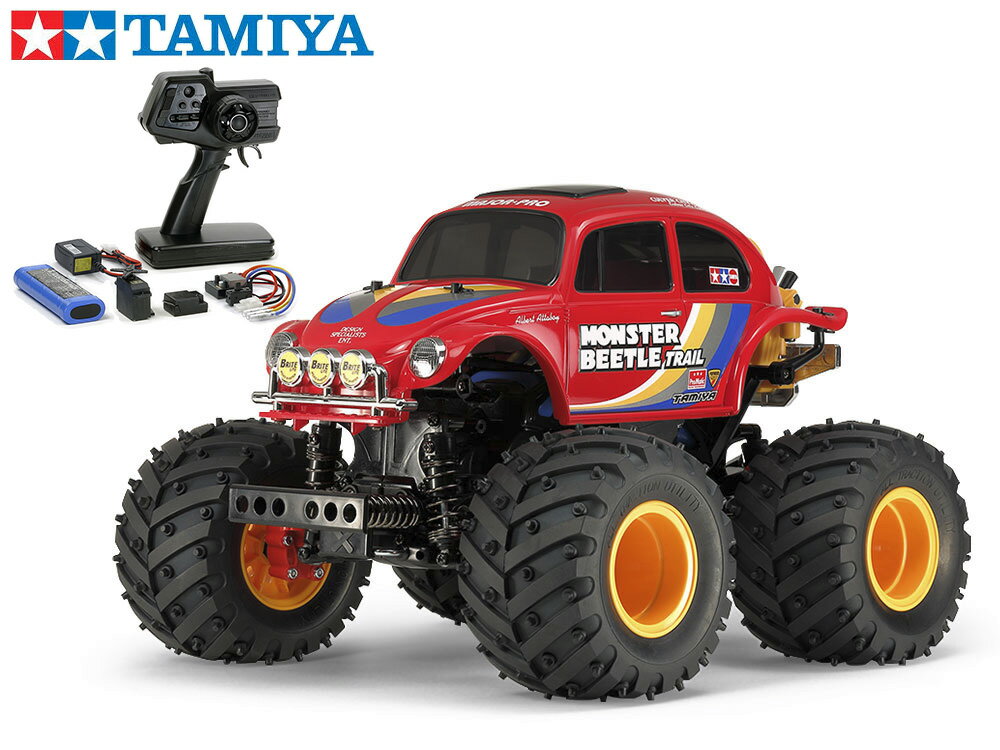 ！【TAMIYA/タミヤ】 58672 モンスタービートル トレイル (GF-01TRシャーシ) 組立キット 45053 NEWファインスペック電動RCドライブセット （未組立） ≪ラジコン≫