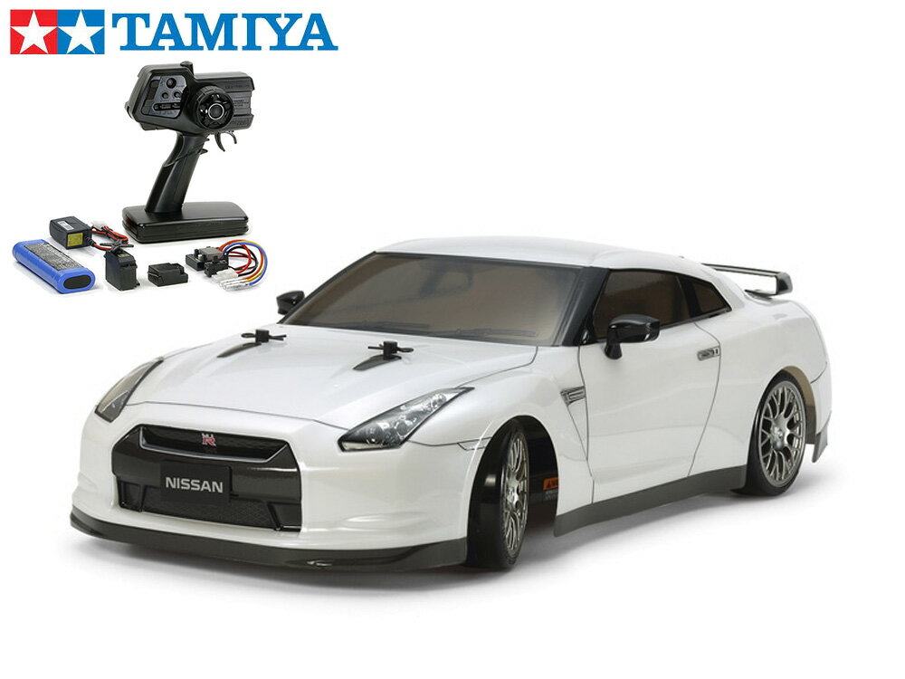！【TAMIYA/タミヤ】 58623 1/10 電動RC　NISSAN GT-R（TT-02Dシャーシ）ドリフトスペック 組立キット+45053 NEWファインスペック電動RCドライブセット （未組立） ≪ラジコン≫のサムネイル