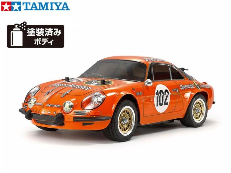 ！【TAMIYA/タミヤ】 58708 1/10電動RC アルピーヌA110 イェーガーマイスター 1973 (M-06シャーシ) 組立キット・サンワ：MX-6 コンピュータプロポ付フルセット+チャンプオリジナル：フルボールベアリング （未組立） ≪ラジコン≫ 2