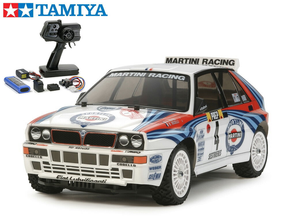 ！【TAMIYA/タミヤ】 58569 1/10 電動RC ランチア デルタ インテグラーレ（XV-01シャーシ）組立キット 45053 NEWファインスペック電動RCドライブセット （未組立） ≪ラジコン≫