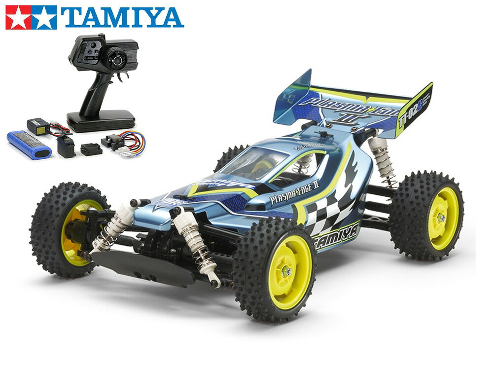 ！【TAMIYA/タミヤ】 58630 1/10 電動RC プラズマエッジII（TT-02Bシャーシ） 組立キット 45053 NEWファインスペック電動RCドライブセット （未組立） ≪ラジコン≫