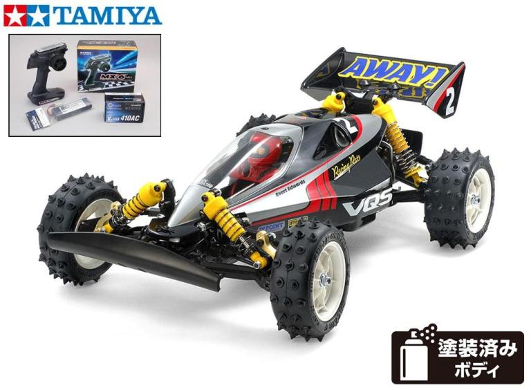 ！【TAMIYA/タミヤ】 58686 1/10 電動RC 4WDレーシングバギー VQS (2020) 組立キット・サンワ：MX-6 コンピュータプロポ付フルセット (未組立) ≪ラジコン≫