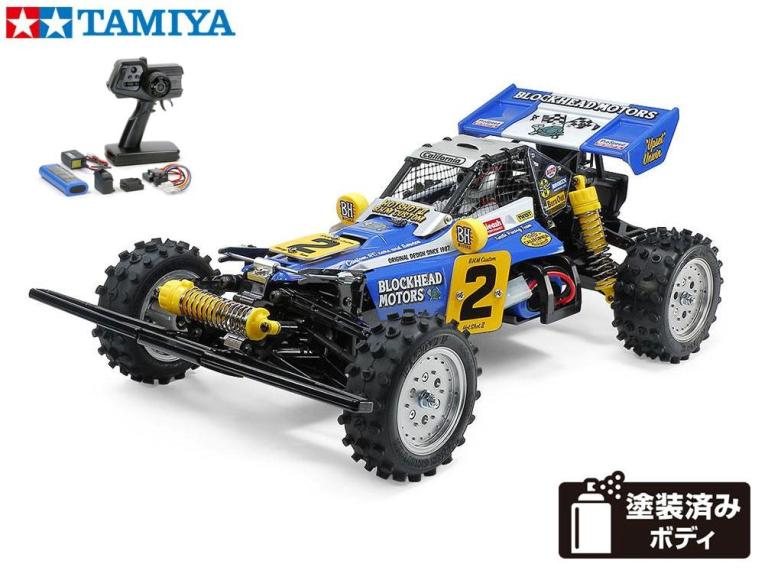 ！【TAMIYA/タミヤ】 58710 1/10 電動RC ホットショットII BLOCKHEAD MOTORS 組立キット 45053 NEWファインスペック電動RCドライブセット チャンプオリジナル：フルボールベアリング （未組立） ≪ラジコン≫