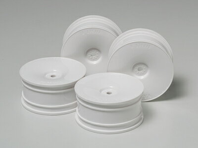 53914 【TAMIYA/タミヤ】 RCオプションパーツ OP914 ディッシュホイール白4本 (26mm幅・オフセット0)