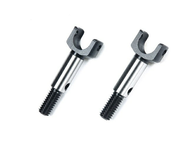 【 RCカーの性能アップやメンテナンスに役立つパーツです 】 TRF421に標準装備のホイールアクスル。軽量化を追求し、より確実な固定ができるイモネジ式を採用。ITEM 42357 LFアッセンブリーユニバーサル用クロススパイダー(2個)との併用により、駆動効率の高いドライブシャフトを構成します。 【 基本スペック 】 ホイールアクスル2本をセット 【適応車種・パーツ】 TRF421シャーシ（TRF421シャーシの場合…キット標準）