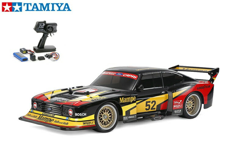 ！【TAMIYA / タミヤ 】 47526 1/10 電動RC　1978 フォード ザクスピード カプリ ターボ (TT02シャーシ) 組立キット+45053 NEWファインスペック電動RCドライブセット+チャンプオリジナル：フルボールベアリング （未組立） ≪ラジコン≫ RC特別企画製品