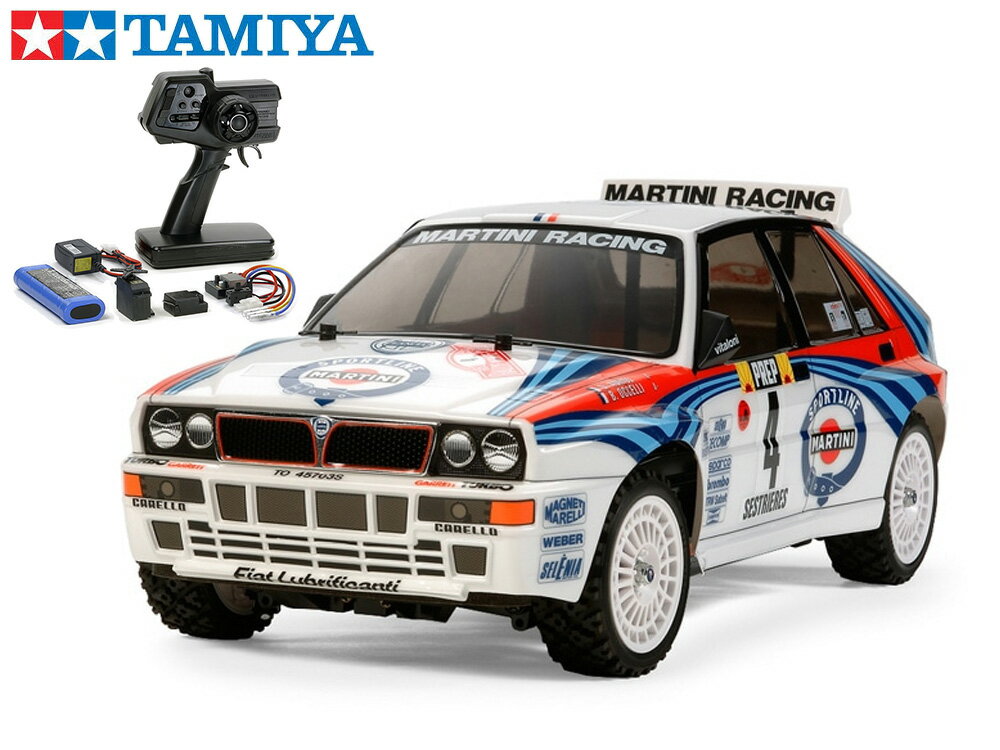 ！【TAMIYA/タミヤ】 58570 1/10 電動RC ランチア デルタ インテグラーレ（TT-02シャーシ）組立キット 45053 NEWファインスペック電動RCドライブセット チャンプオリジナル：フルボールベアリング （未組立） ≪ラジコン≫