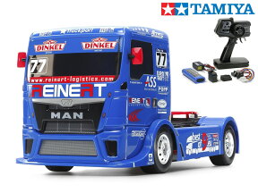 ！【TAMIYA/タミヤ】 58642 1/10 電動RC　TEAM REINERT RACING MAN TGS(TT-01シャーシ TYPE-E) 組立キット+45053 NEWファインスペック電動RCドライブセット （未組立） ≪ラジコン≫