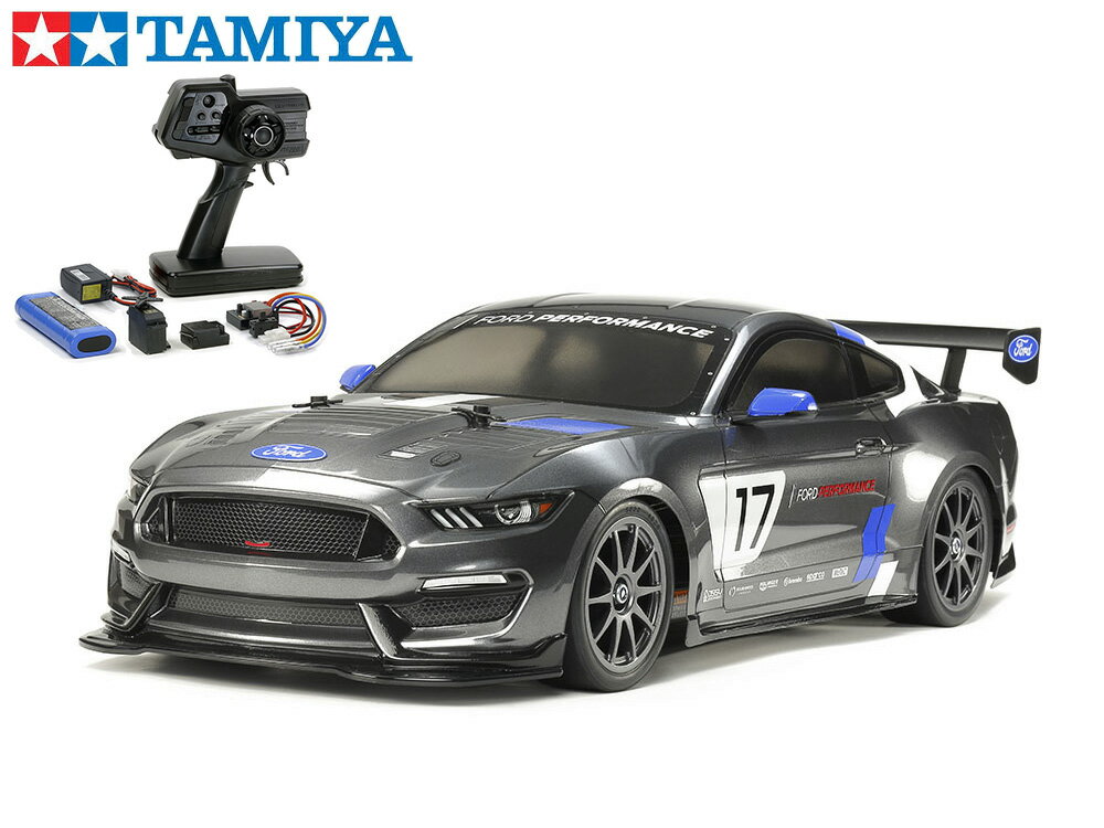 ！【TAMIYA/タミヤ】 58664 1/10 電動RC フォード マスタングGT4（TT-02シャーシ） 組立キット+45053 NEWファインスペック電動RCドライ..