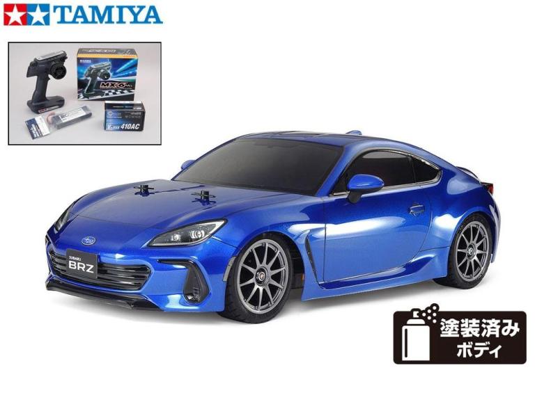 ！【TAMIYA/タミヤ】 58702 1/10 電動RC SUBARU BRZ (ZD8) (TT-02シャーシ) 組立キット・サンワ：MX-6 コンピュータプロポ付フルセット （未組立） ≪ラジコン≫