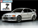 ！【TAMIYA/タミヤ】 58713 1/10 RC 三菱 ランサー エボリューション V (TT-02シャーシ) 組立キット+45053 NEWファインスペック電動RCドライブセット （未組立） ≪ラジコン≫