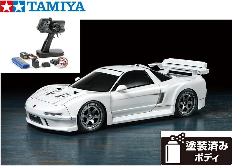 ！【6月発売予定・予約・TAMIYA/タミヤ】 58739 1/10 電動RC 1998 Honda NSX レーシング (TT-02シャーシ) 組立キット +45053 NEWファインスペック電動RCドライブセット +チャンプオリジナル：フルボールベアリング（未組立） ≪ラジコン≫