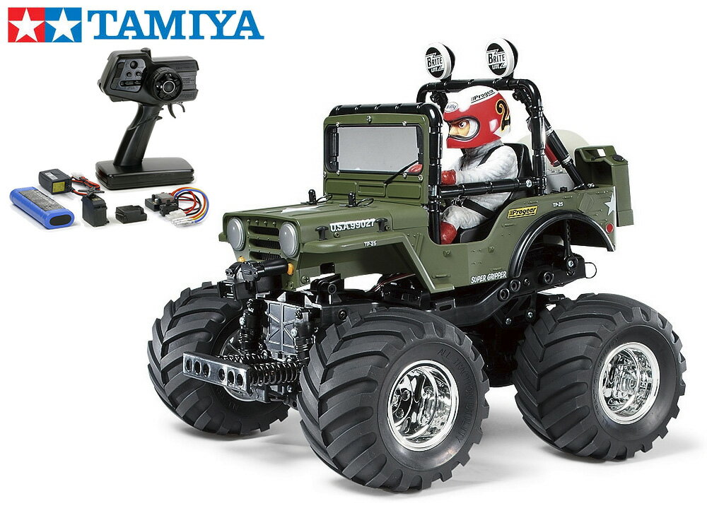 ！【TAMIYA/タミヤ】 58242 1/10 電動RC ワイルドウイリー2 組立キット 45053 NEWファインスペック電動RCドライブセット チャンプオリジナル：フルボールベアリング （未組立） ≪ラジコン≫