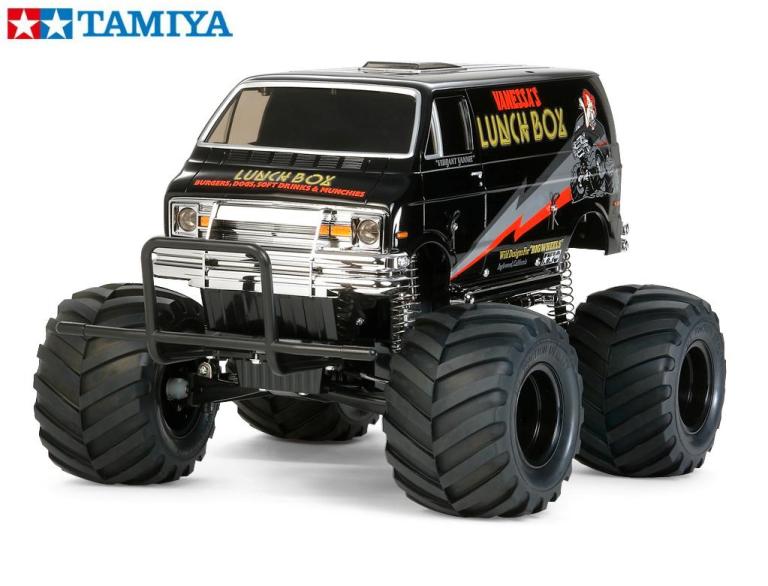 【TAMIYA/タミヤ】58546 1/12 電動RC ランチボックス ブラックエディション 組立キット+チャンプオリジナル：フルボールベアリング 未組立 ≪ラジコン≫