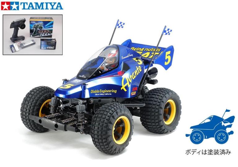 ！ 58678 1/10 電動RC　コミカル アバンテ (GF-01CBシャーシ) 組立キット・サンワ：MX-6 コンピュータプロポ付フルセット+チャンプオリジナル：フルボールベアリング （未組立） ≪ラジコン≫