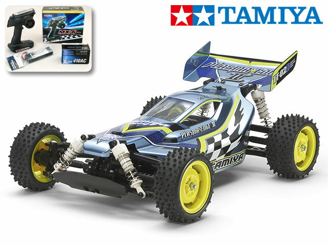 ！【TAMIYA/タミヤ】 58630 1/10 電動RC プラズマエッジII（TT-02Bシャーシ） サンワ：MX-6 コンピュータプロポ付フルセット チャンプオリジナル：フルボールベアリングセット（未組立） ≪ラジコン≫