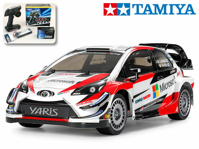 ！ 58659 1/10 電動RC　トヨタ ガズー レーシング WRT/ヤリス WRC（TT-02シャーシ） ・サンワ：MX-6 コンピュータプロポ付フルセット（未組立） ≪ラジコン≫