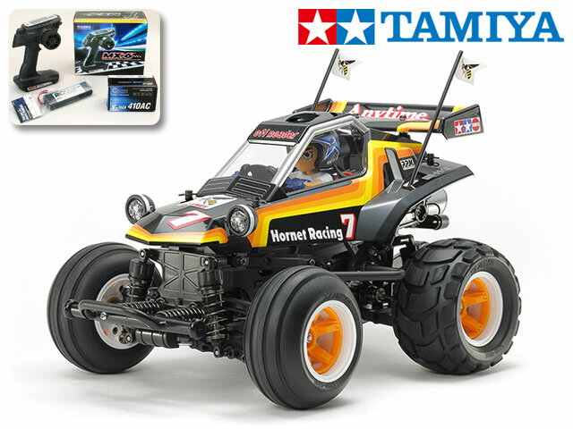 ！【TAMIYA/タミヤ】 58666 1/10 電動RC コミカル ホーネット（WR-02CBシャーシ） 組立キット サンワ：MX-6 コンピュータプロポ付フルセット チャンプオリジナル：フルボールベアリングセット（未組立） ≪ラジコン≫