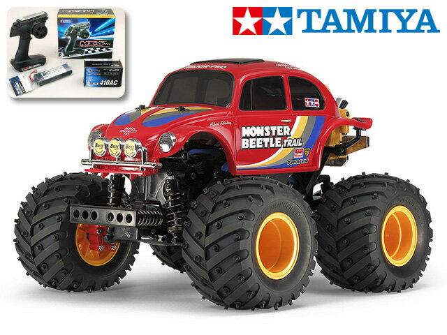 ！【TAMIYA/タミヤ】 58672 モンスタービートル トレイル (GF-01TRシャーシ) 組立キット サンワ：MX-6 コンピュータプロポ付フルセット（未組立） （未組立） ≪ラジコン≫