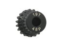 IP-4819B 【TOP LINE/トップライン】 7075 ハードコートピニオンギヤ ブラック 48ピッチ 19T